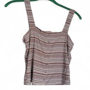 American Eagle soft and sexy striped snap front tank.  Medium